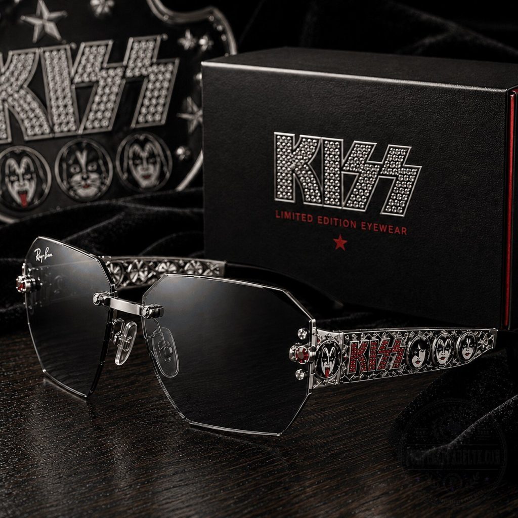 KISS Band Limited Edition Eyewear Unisex Sunglasses with Rhinestones KISS Band Limited Edition Eyewear Unisex Sunglasses with Rhinestones