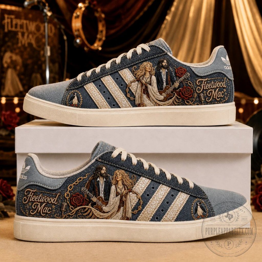 Fleetwood Mac Denim Casual Shoes for Men and Women Fleetwood Mac Denim Casual Shoes for Men and Women