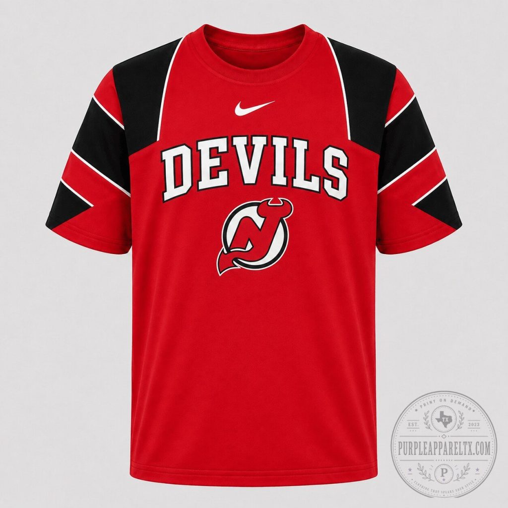 new-jersey-devils-national-hockey-league-red-and-black-short-sleeve-performance-t-shirt-featured New Jersey Devils National Hockey League Red and Black Short Sleeve Performance T-Shirt