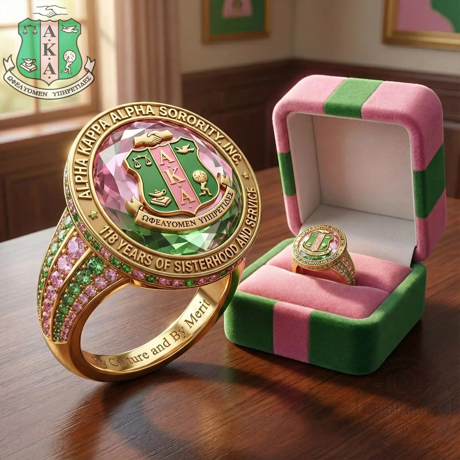 Alpha Kappa Alpha Sorority Inc. 118 Years of Sisterhood and Service Ring