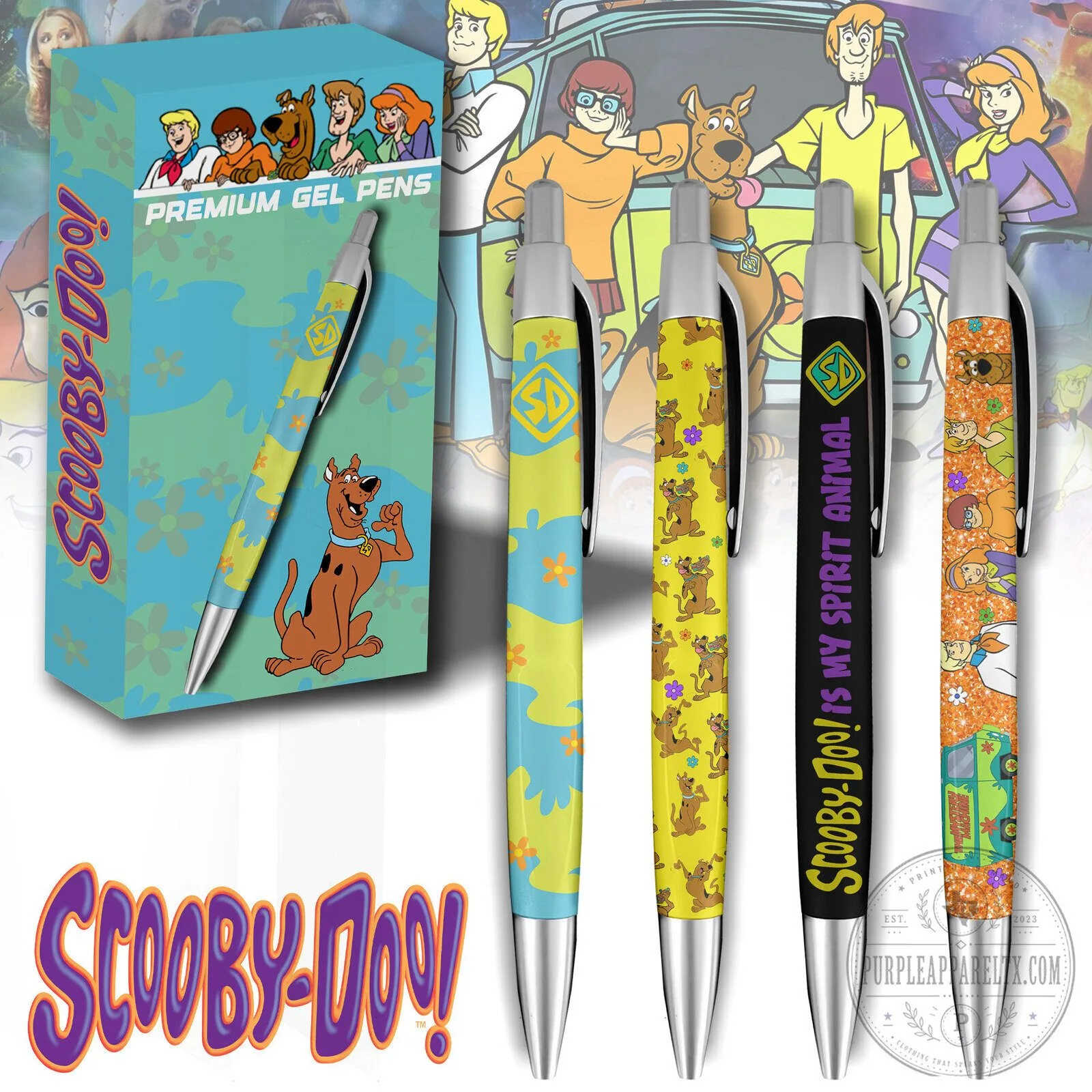 Scooby-Doo! Cartoon Character Premium Gel Pen Set 2 Scooby-Doo! Cartoon Character Premium Gel Pen Set