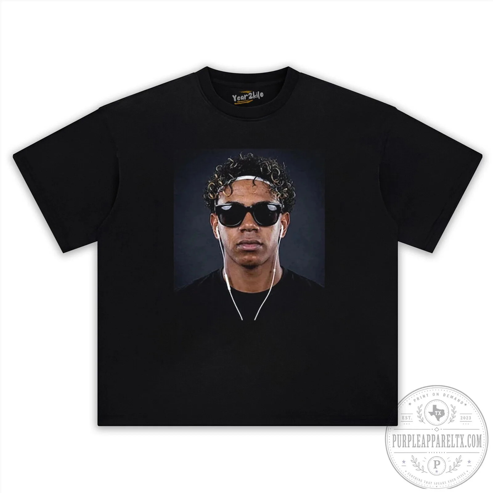 Lamine Yamal Football Star Graphic Black T-Shirt