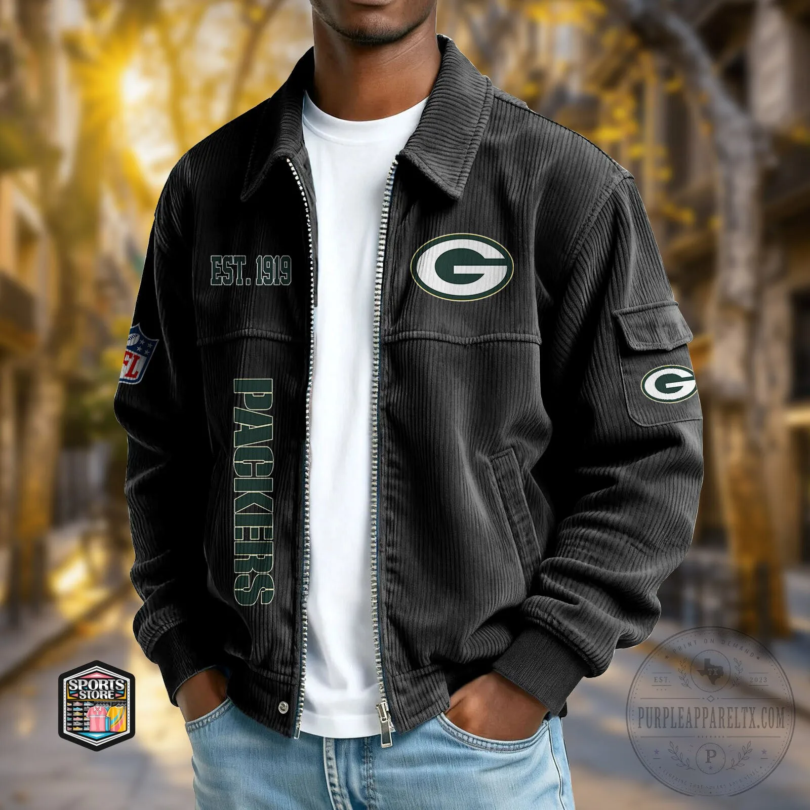 Green Bay Packers National Football League Corduroy Jacket