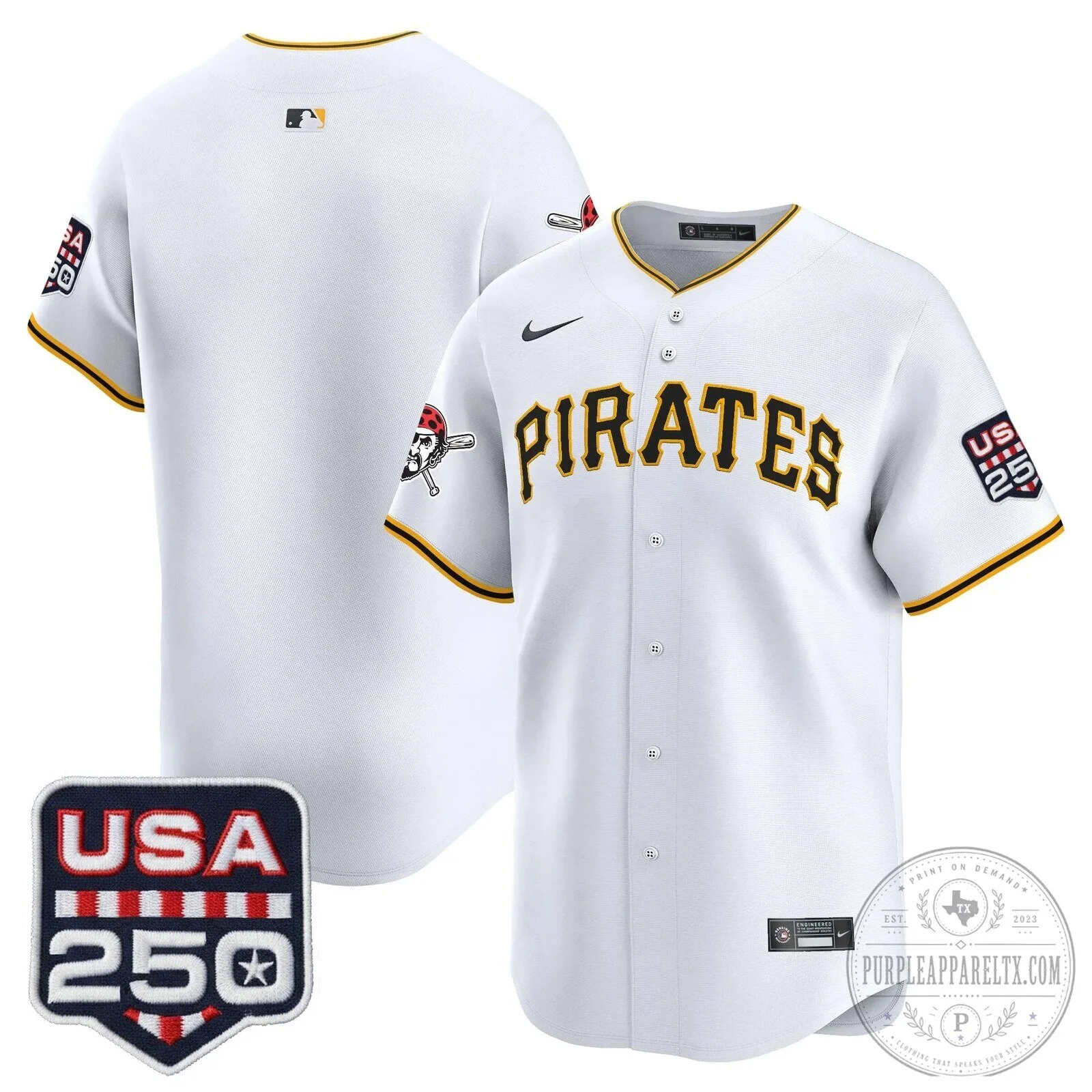 Pittsburgh Pirates Paul Skenes Fourth of July Black Baseball Jersey 80 Pittsburgh Pirates Paul Skenes Fourth of July Black Baseball Jersey