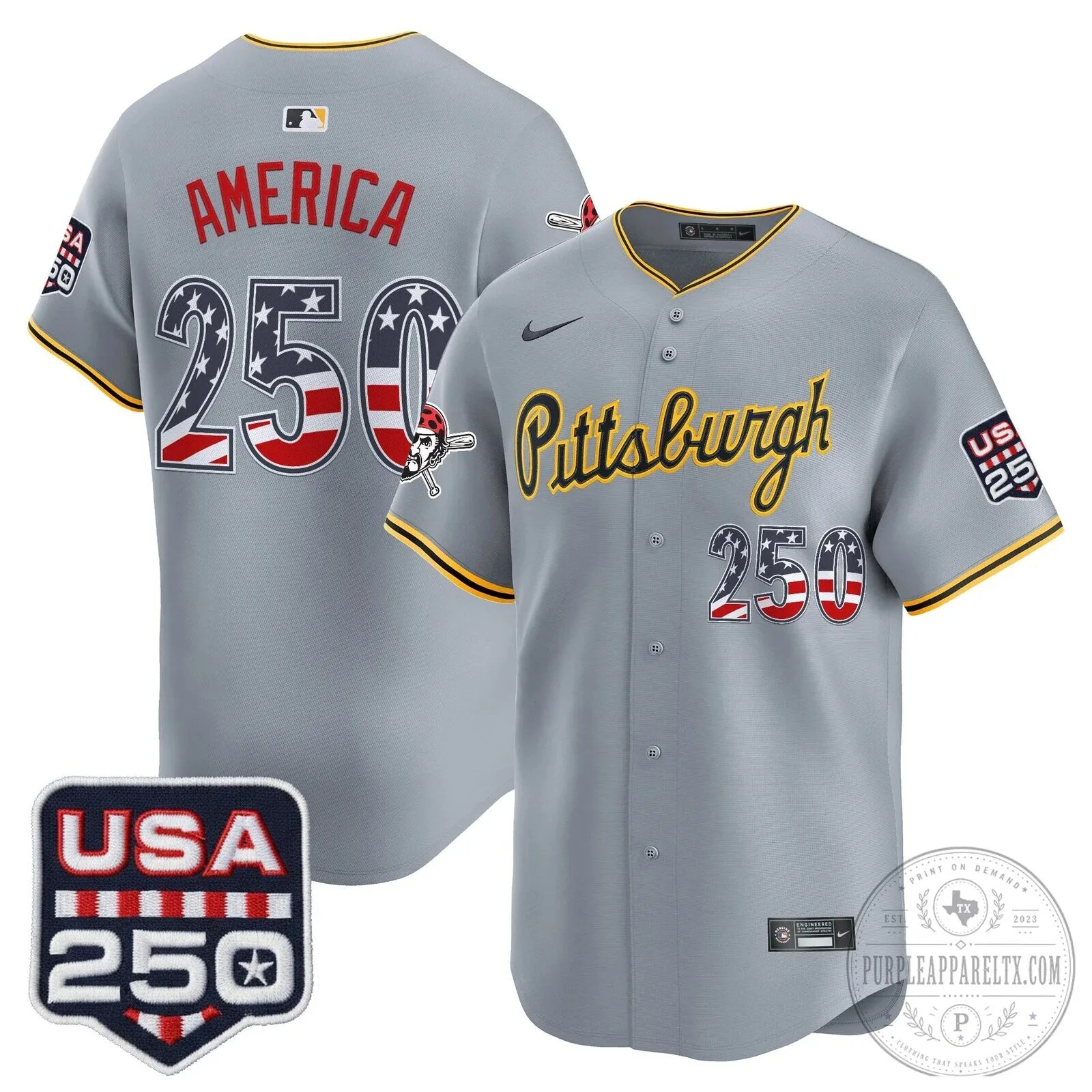 Pittsburgh Pirates Paul Skenes Fourth of July Black Baseball Jersey 82 Pittsburgh Pirates Paul Skenes Fourth of July Black Baseball Jersey