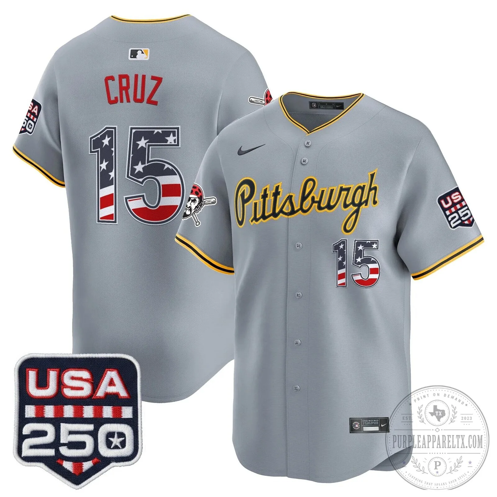 Pittsburgh Pirates Paul Skenes Fourth of July Black Baseball Jersey 84 Pittsburgh Pirates Paul Skenes Fourth of July Black Baseball Jersey