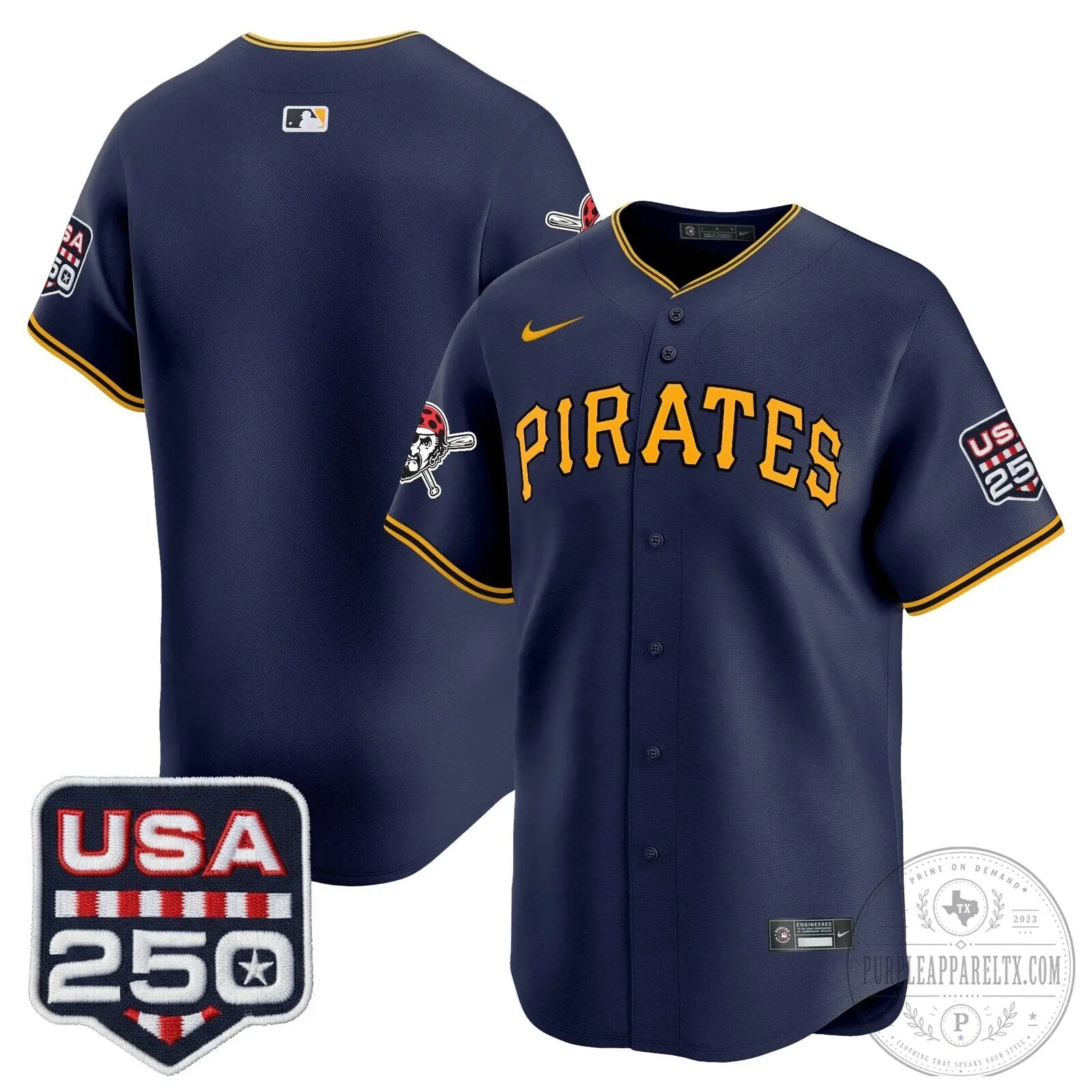 Pittsburgh Pirates Paul Skenes Fourth of July Black Baseball Jersey 102 Pittsburgh Pirates Paul Skenes Fourth of July Black Baseball Jersey