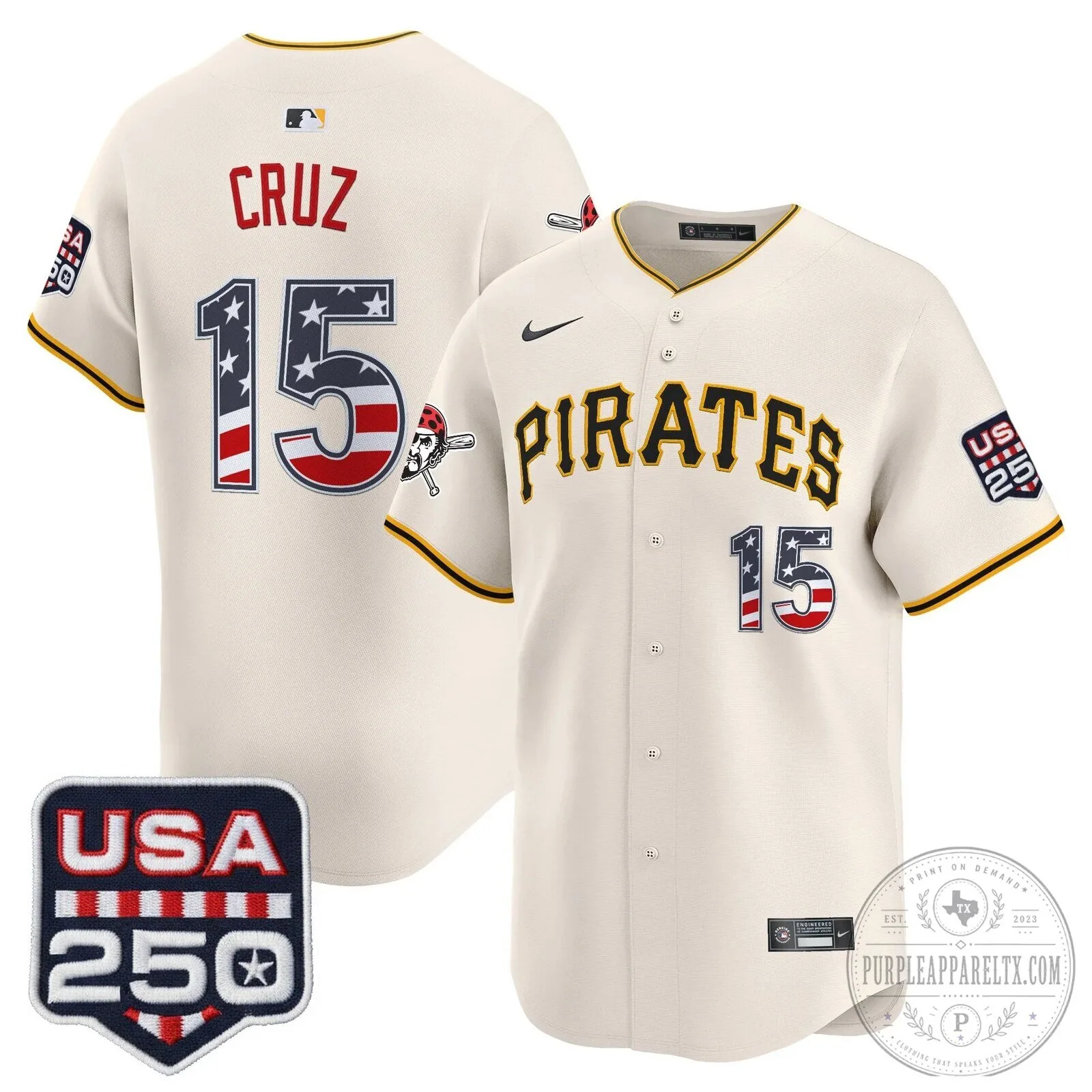 Pittsburgh Pirates Paul Skenes Fourth of July Black Baseball Jersey 106 Pittsburgh Pirates Paul Skenes Fourth of July Black Baseball Jersey