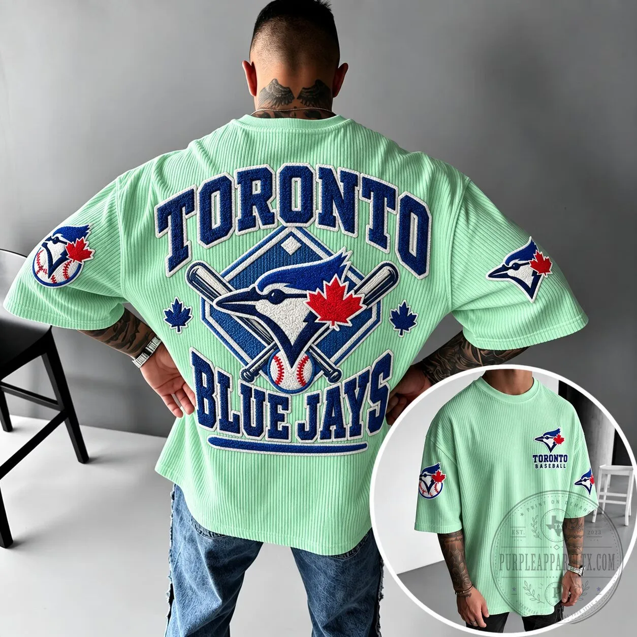 Toronto Blue Jays Baseball Team Logo Mint Green T-Shirt 5 Toronto Blue Jays Baseball Team Logo Mint Green T-Shirt
