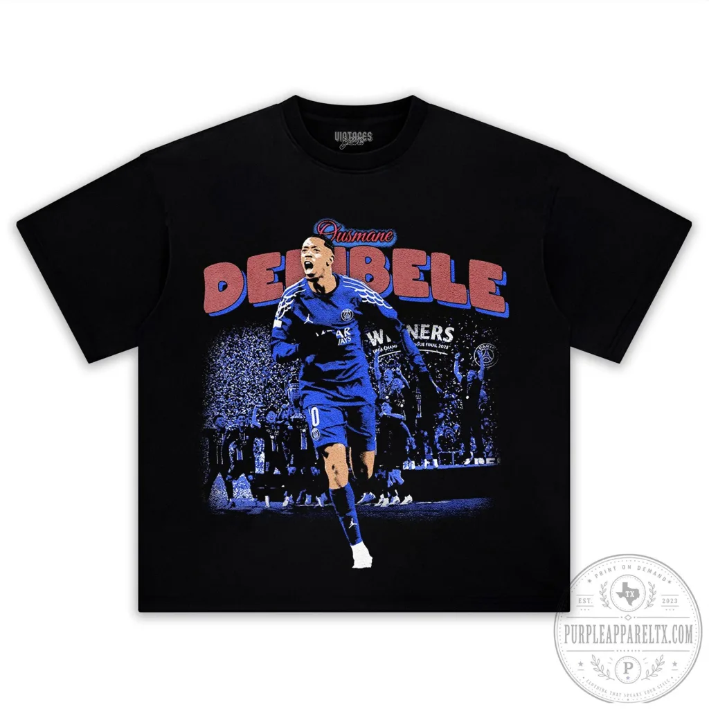 Ousmane Dembele Football Player Graphic T-Shirt Ousmane Dembele Football Player Graphic T-Shirt