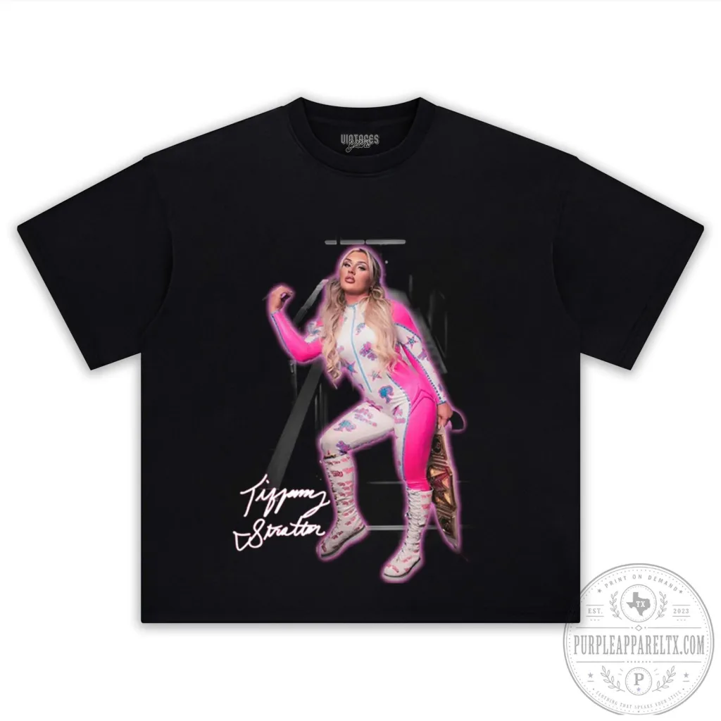 Tiffany Stratton WWE NXT Women's Champion Black T-Shirt Tiffany Stratton WWE NXT Women's Champion Black T-Shirt