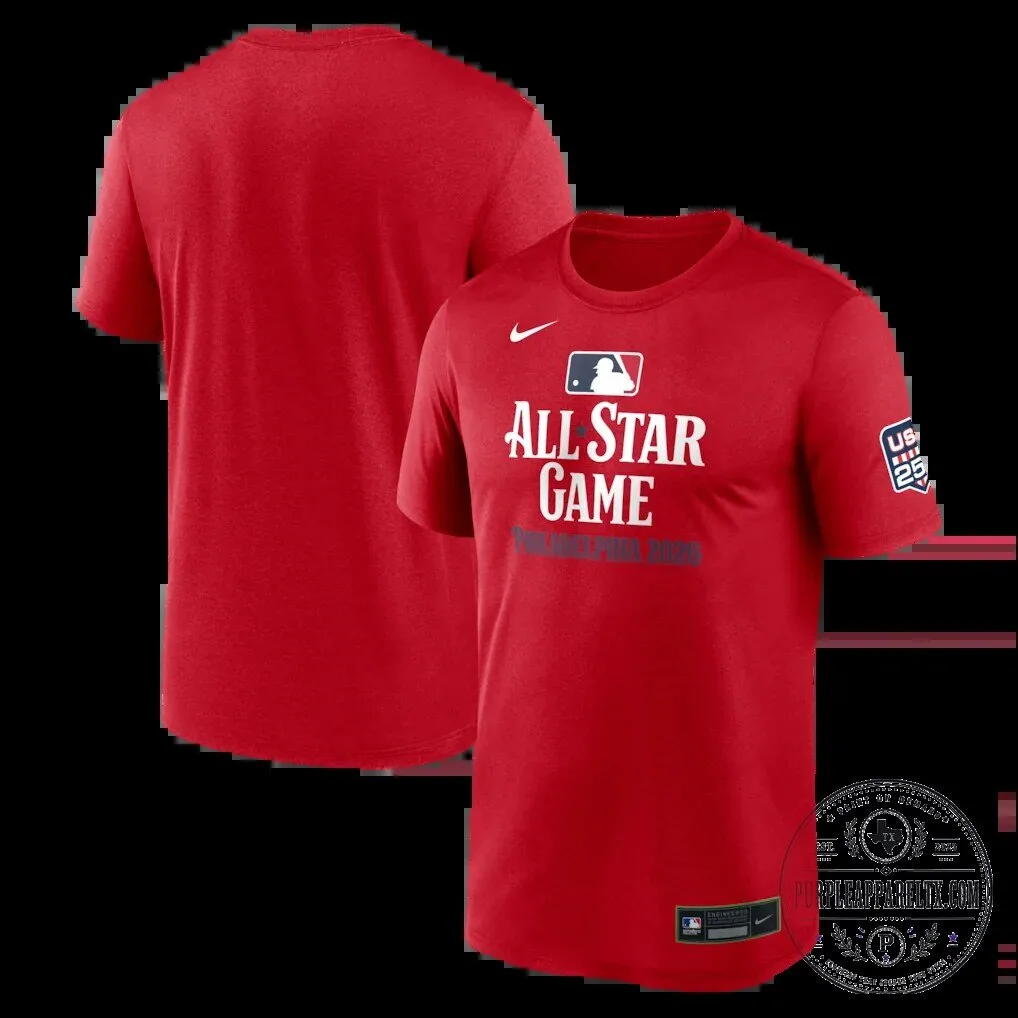 2026 Major League Baseball All-Star Game Philadelphia Red T-Shirt 4 2026 Major League Baseball All-Star Game Philadelphia Red T-Shirt