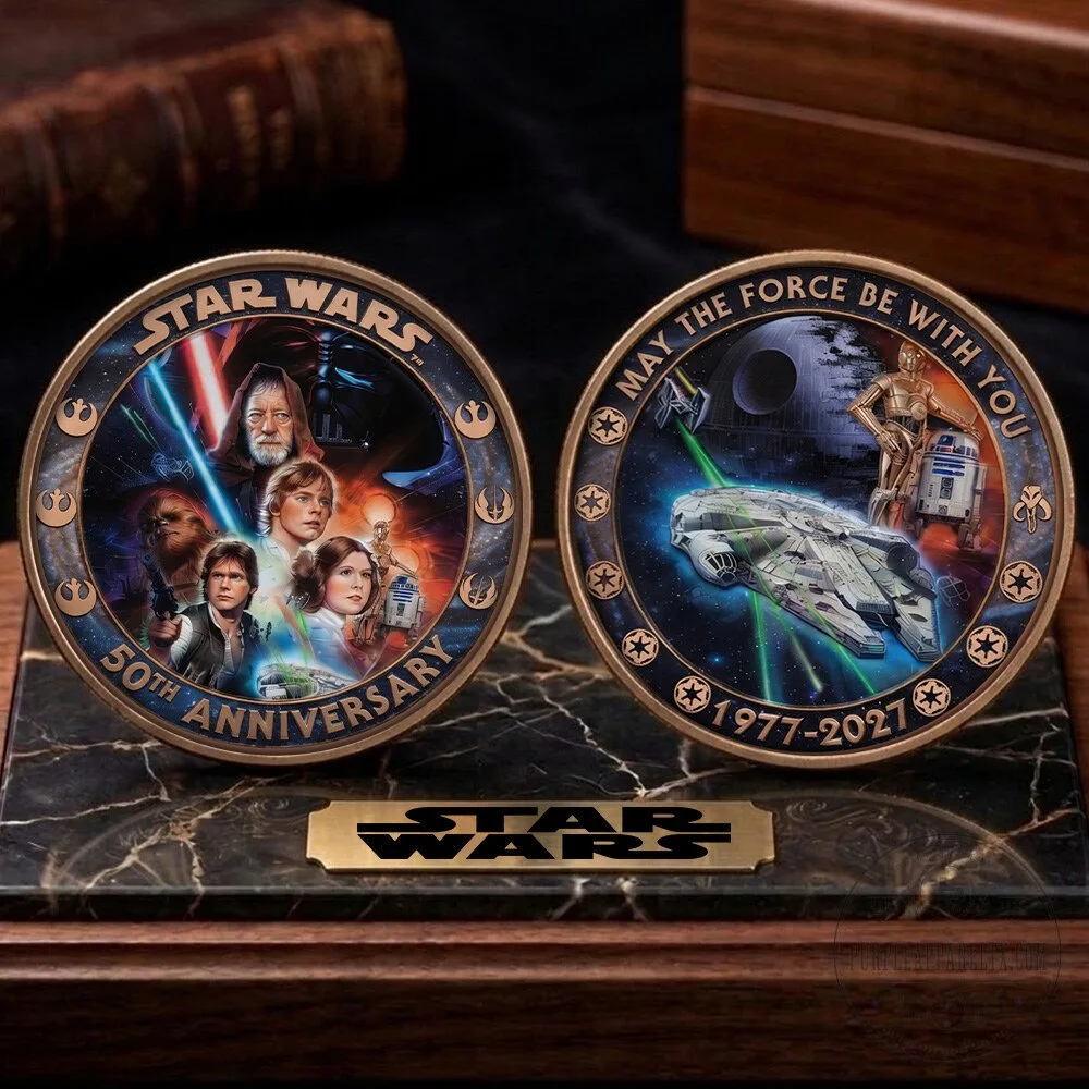 50th Anniversary Commemorative Coin - May The Force Be With You from Star Wars 8 50th Anniversary Commemorative Coin - May The Force Be With You from Star Wars