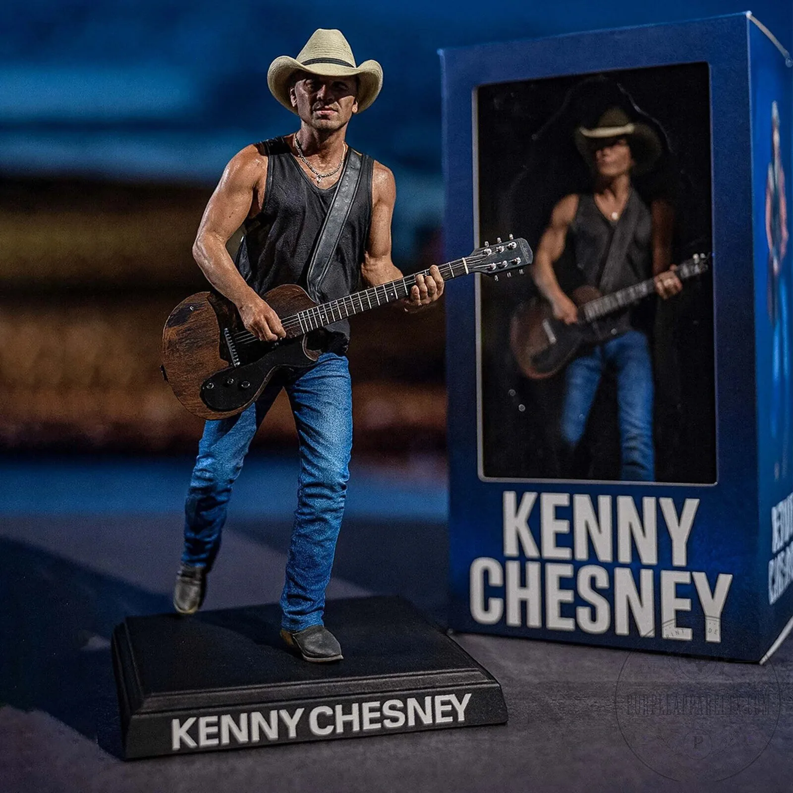 Kenny Chesney Country Music Singer Playing Guitar Figurine