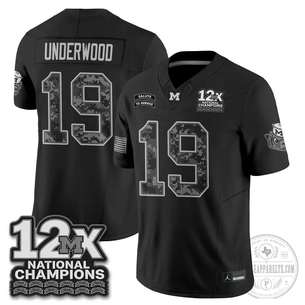 Michigan Wolverines 2026 Salute to Service Stitched Football Jersey 61 Michigan Wolverines 2026 Salute to Service Stitched Football Jersey
