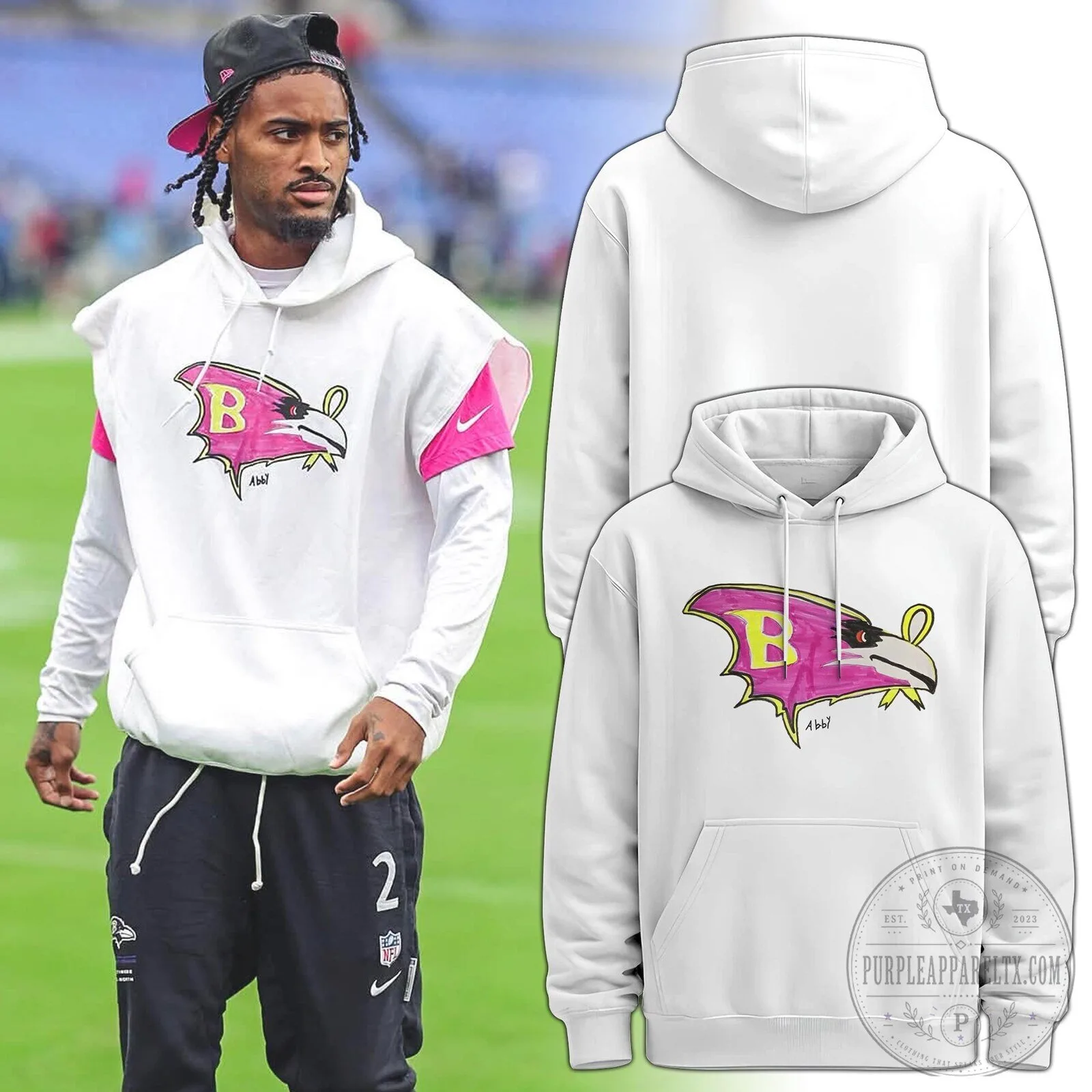 Baltimore Ravens Crucial Catch Football Team Hoodie