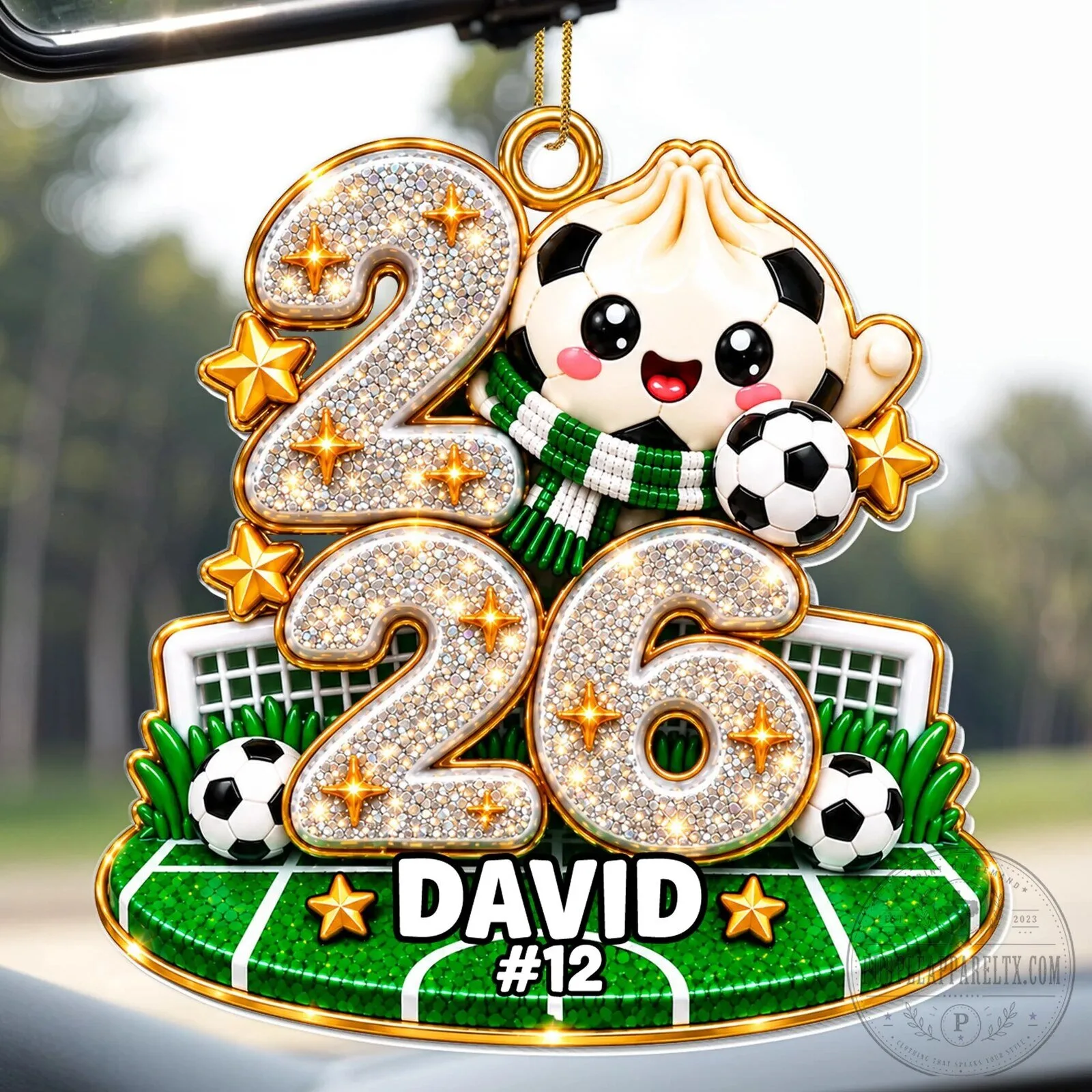 Personalized Soccer Player Dumpling Christmas Tree Ornament 17 Personalized Soccer Player Dumpling Christmas Tree Ornament