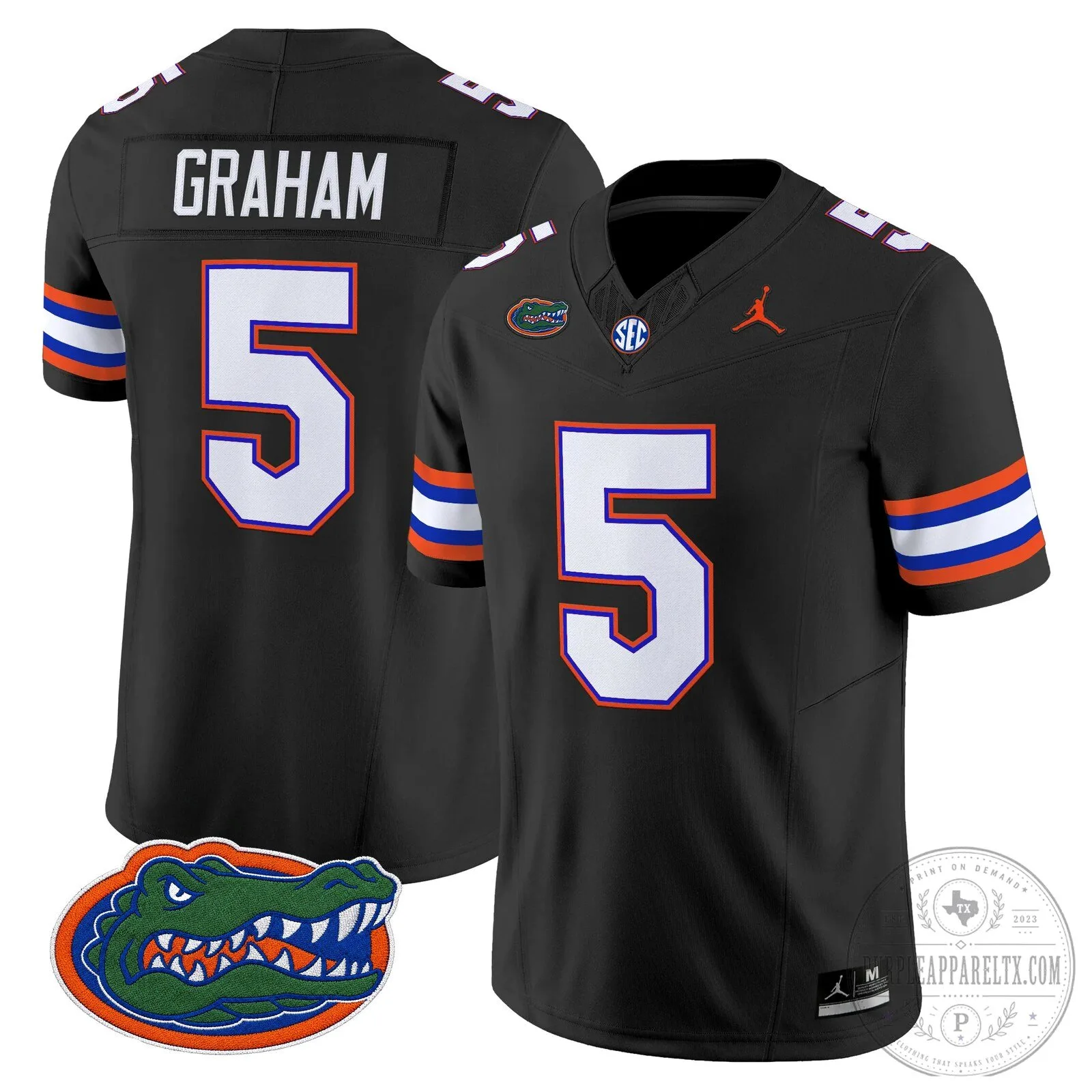 Graham Number 5 Royal Blue Jersey for Florida Gators Football 94 Graham Number 5 Royal Blue Jersey for Florida Gators Football
