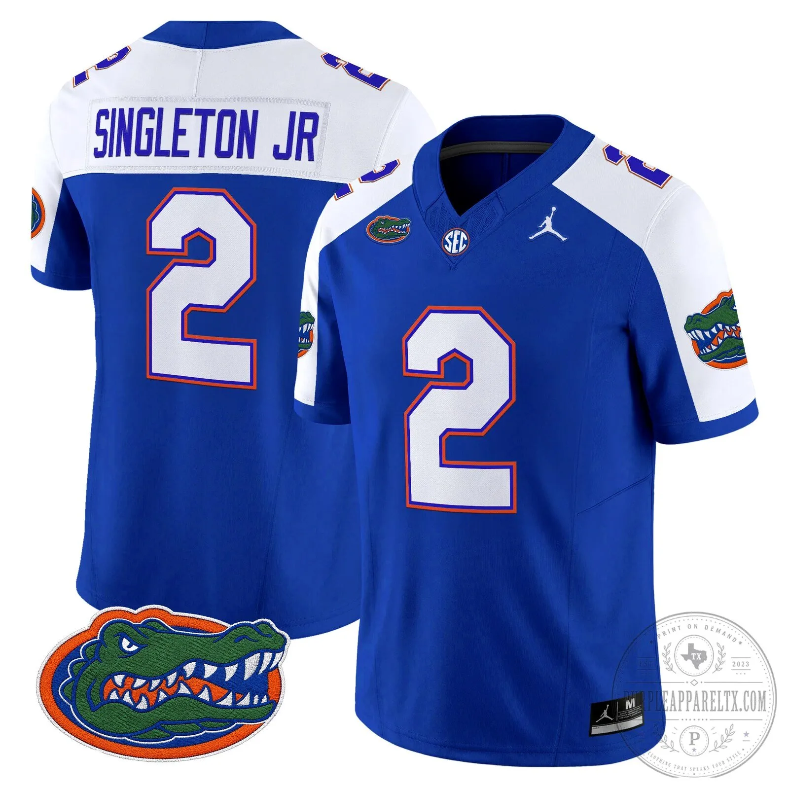 Graham Number 5 Royal Blue Jersey for Florida Gators Football 118 Graham Number 5 Royal Blue Jersey for Florida Gators Football