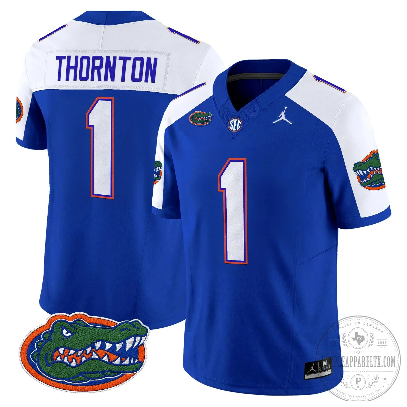 Graham Number 5 Royal Blue Jersey for Florida Gators Football 119 Graham Number 5 Royal Blue Jersey for Florida Gators Football