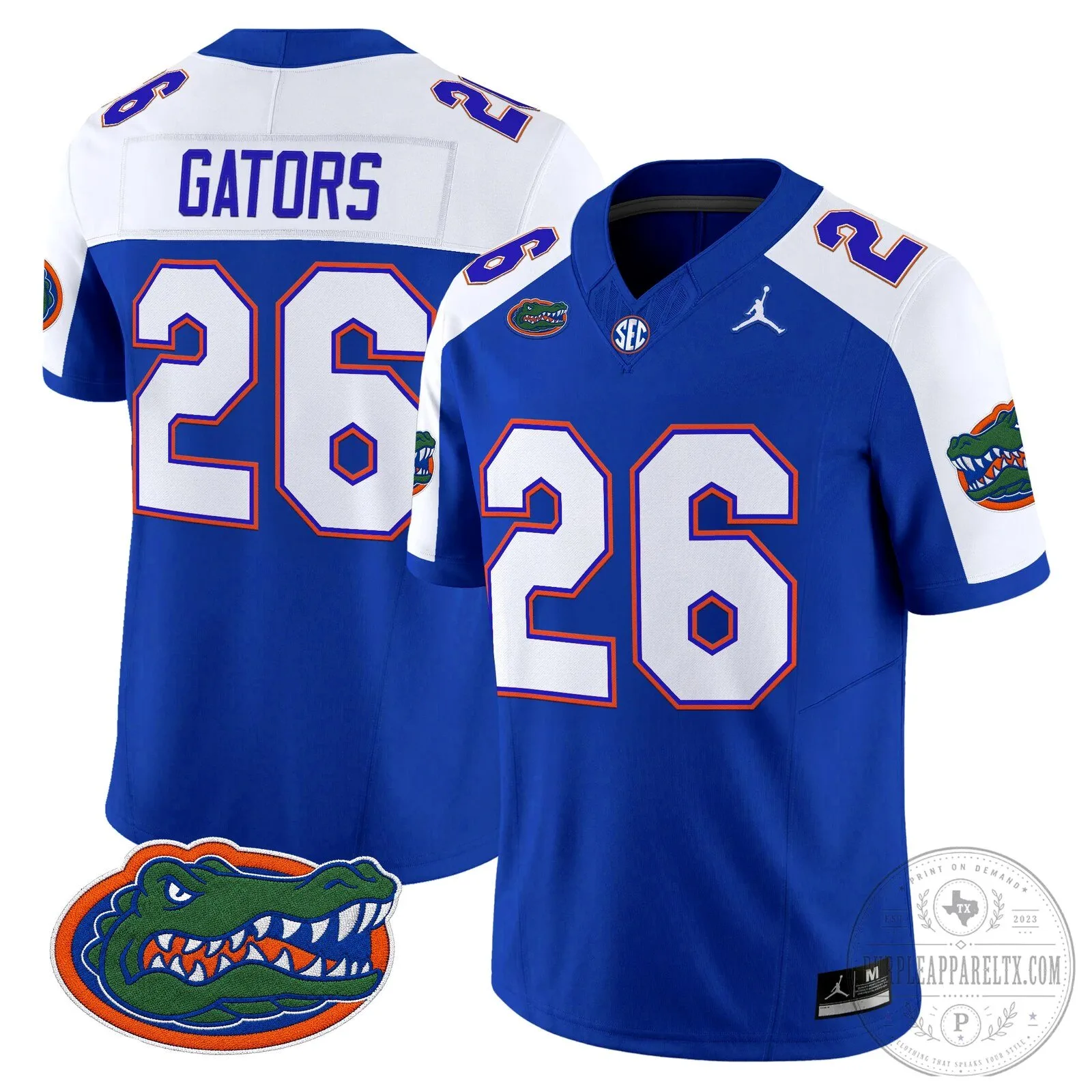 Graham Number 5 Royal Blue Jersey for Florida Gators Football 122 Graham Number 5 Royal Blue Jersey for Florida Gators Football