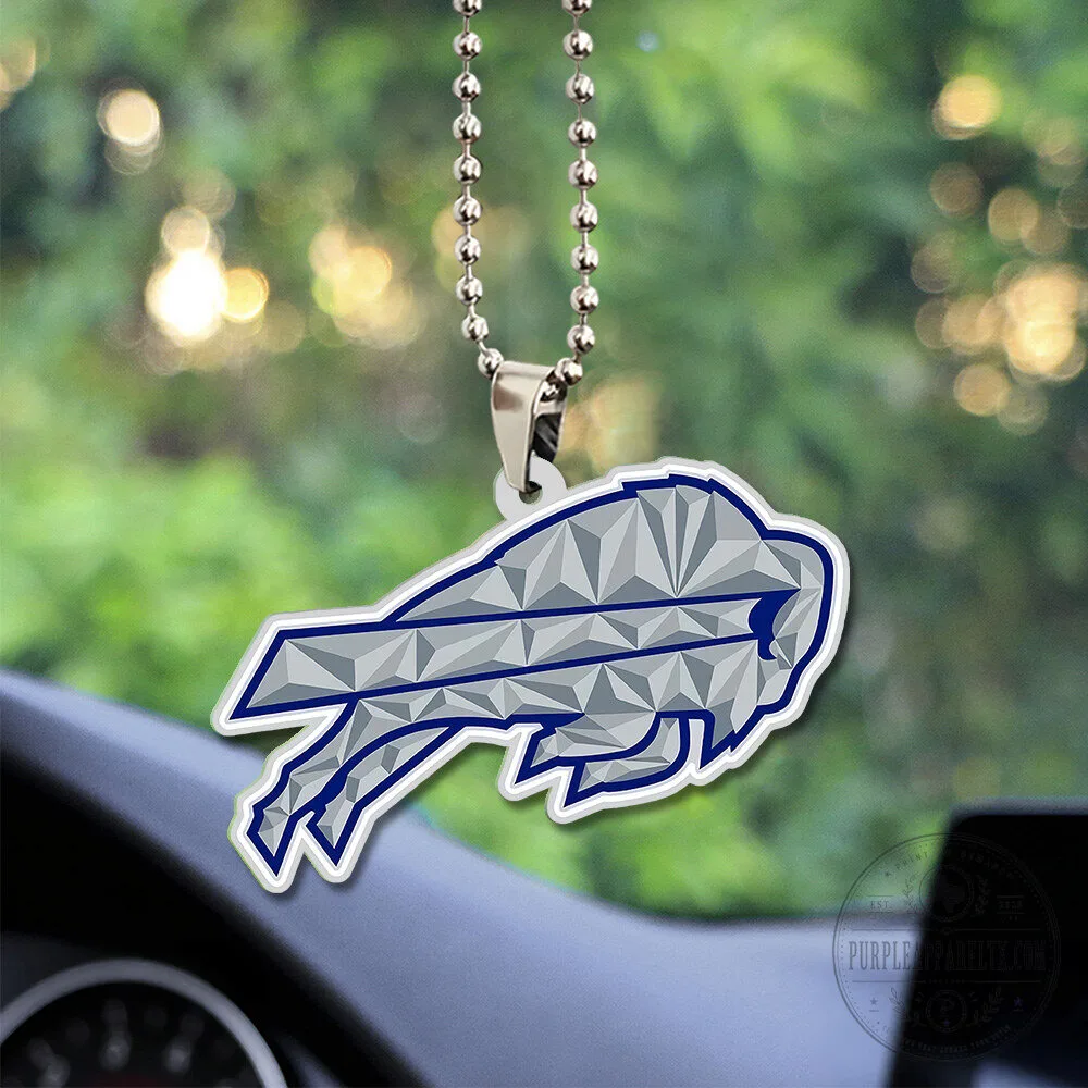 Buffalo Bills Geometric Logo Car Ornament for Vehicle Rearview Mirror 6 Buffalo Bills Geometric Logo Car Ornament for Vehicle Rearview Mirror