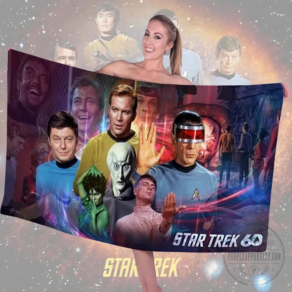 Star Trek 60th Anniversary Original Series Characters Beach Towel