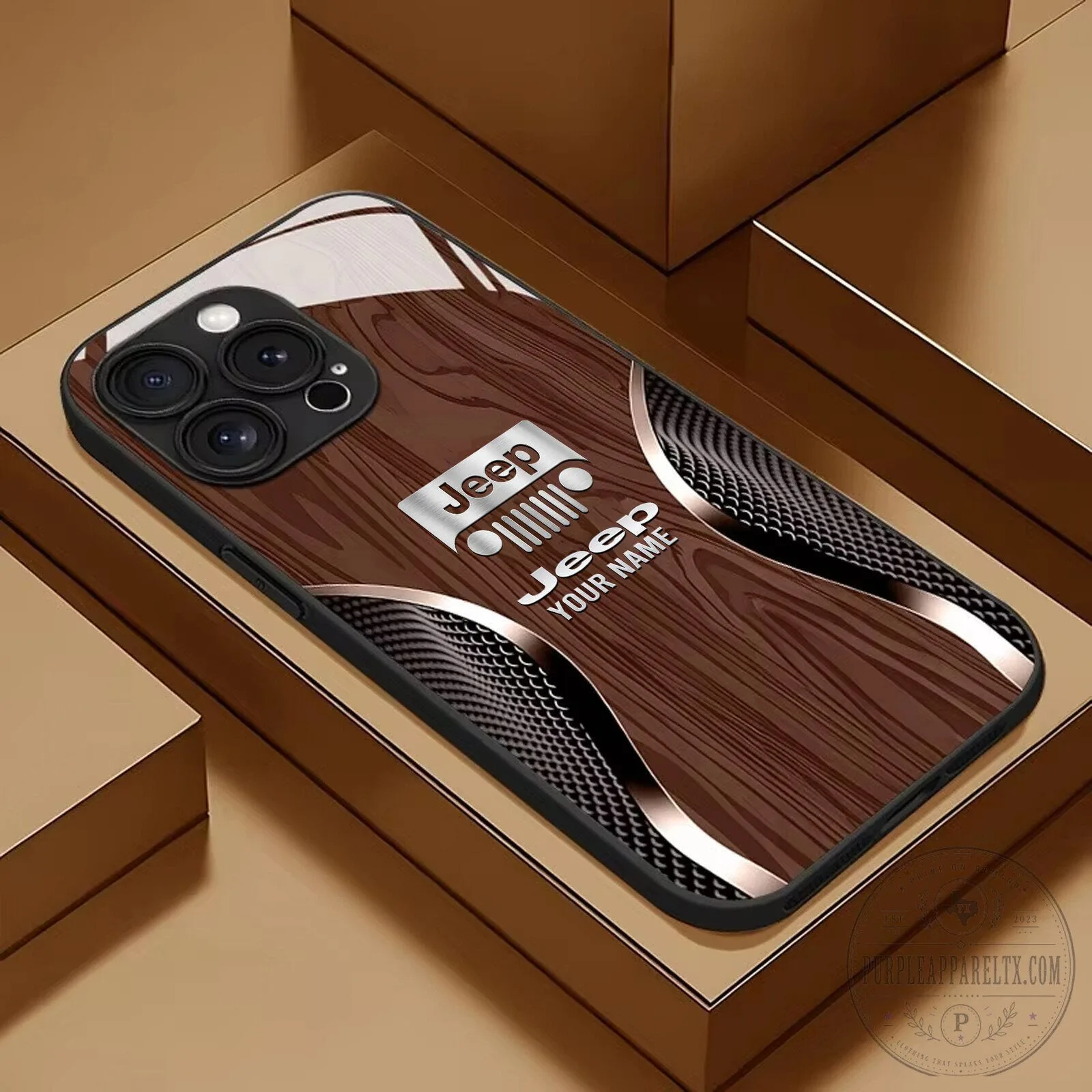 Jeep Custom Name Black Wood Grain Design Phone Case for All Phone Models 10 Jeep Custom Name Black Wood Grain Design Phone Case for All Phone Models