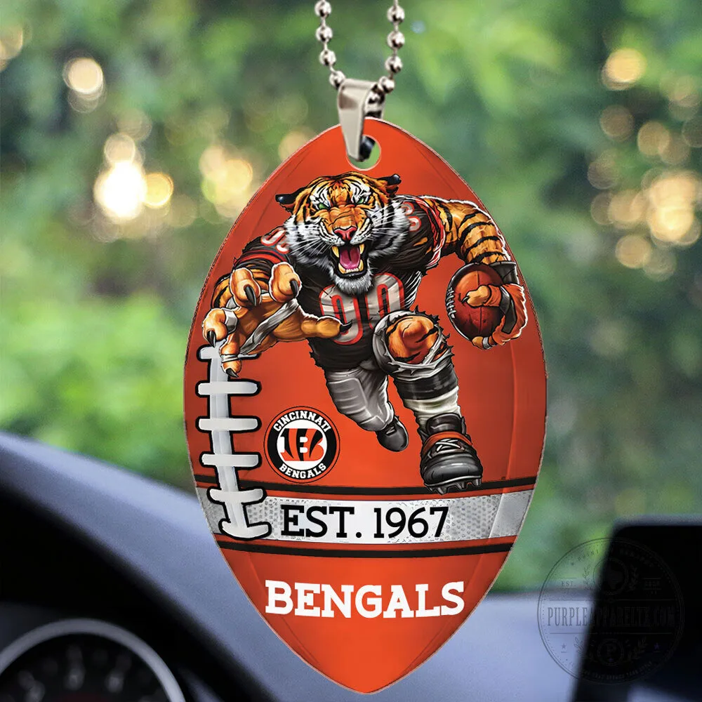 Cincinnati Bengals Football Team Car Hanging Ornament
