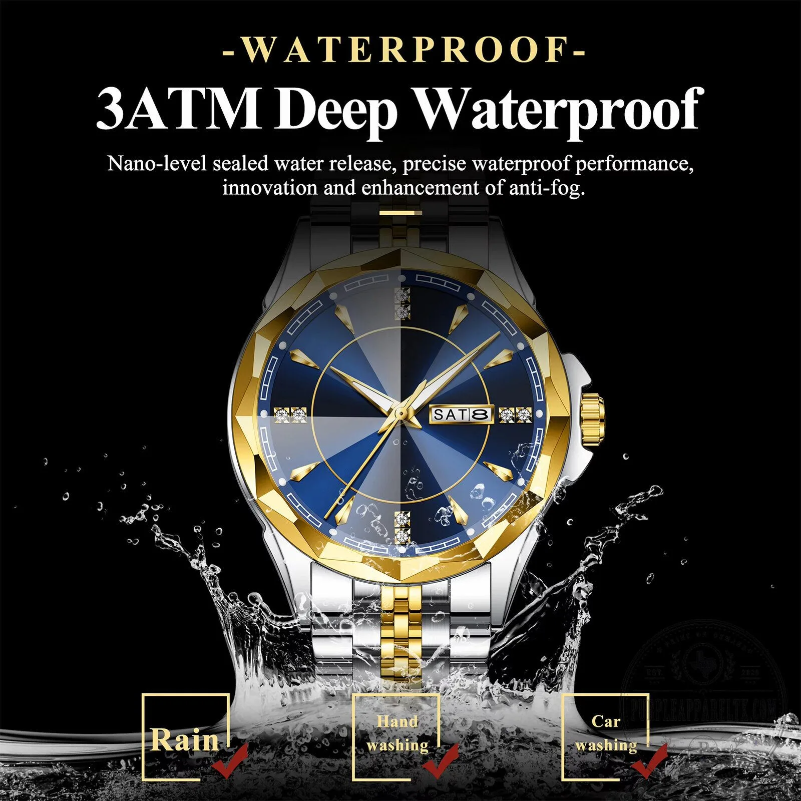 Toyota Custom Name Elegant Design Watch with Gold and Silver Band 25 Toyota Custom Name Elegant Design Watch with Gold and Silver Band