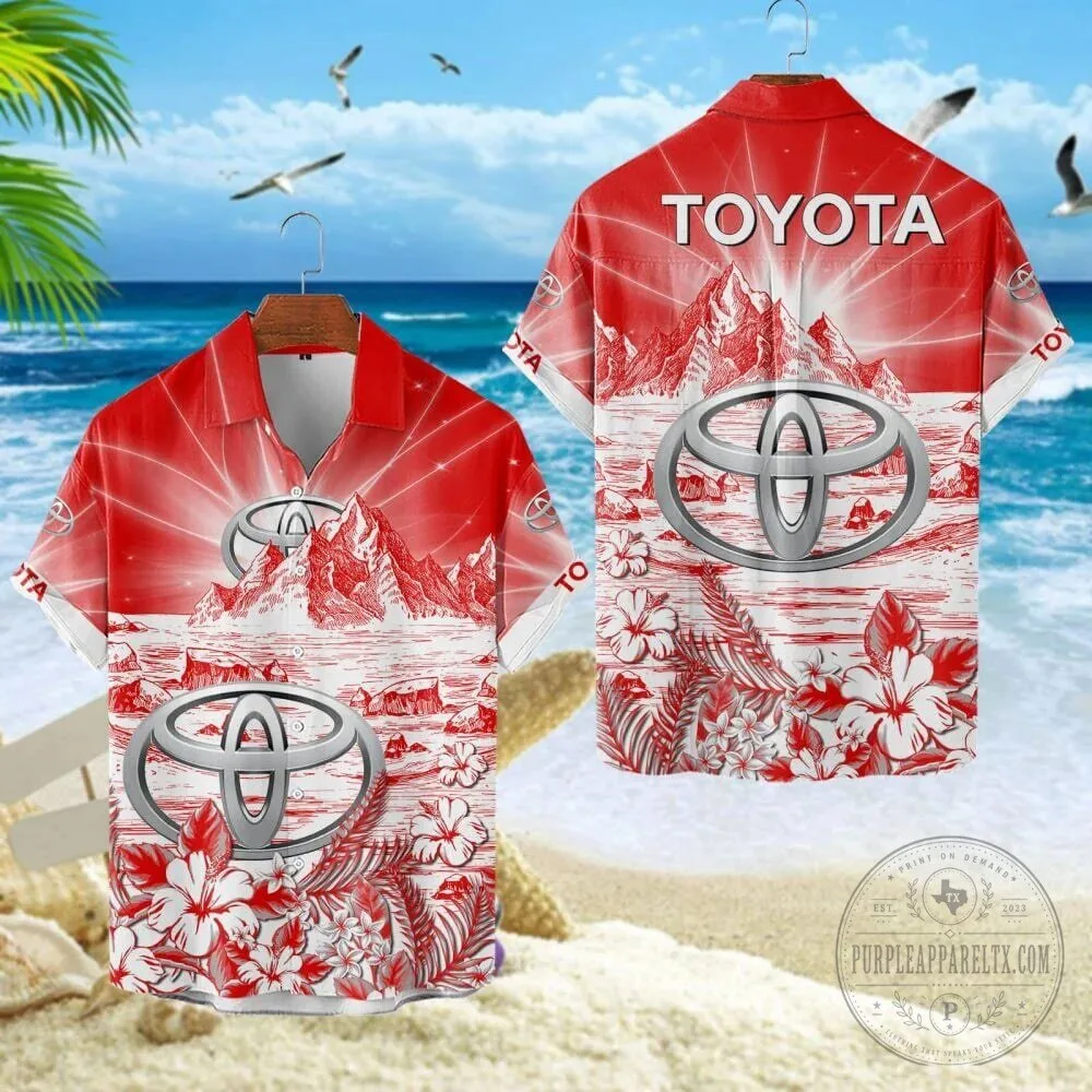 Toyota Red Mountain Tropical Floral Summer Hawaiian Shirt 12 Toyota Red Mountain Tropical Floral Summer Hawaiian Shirt