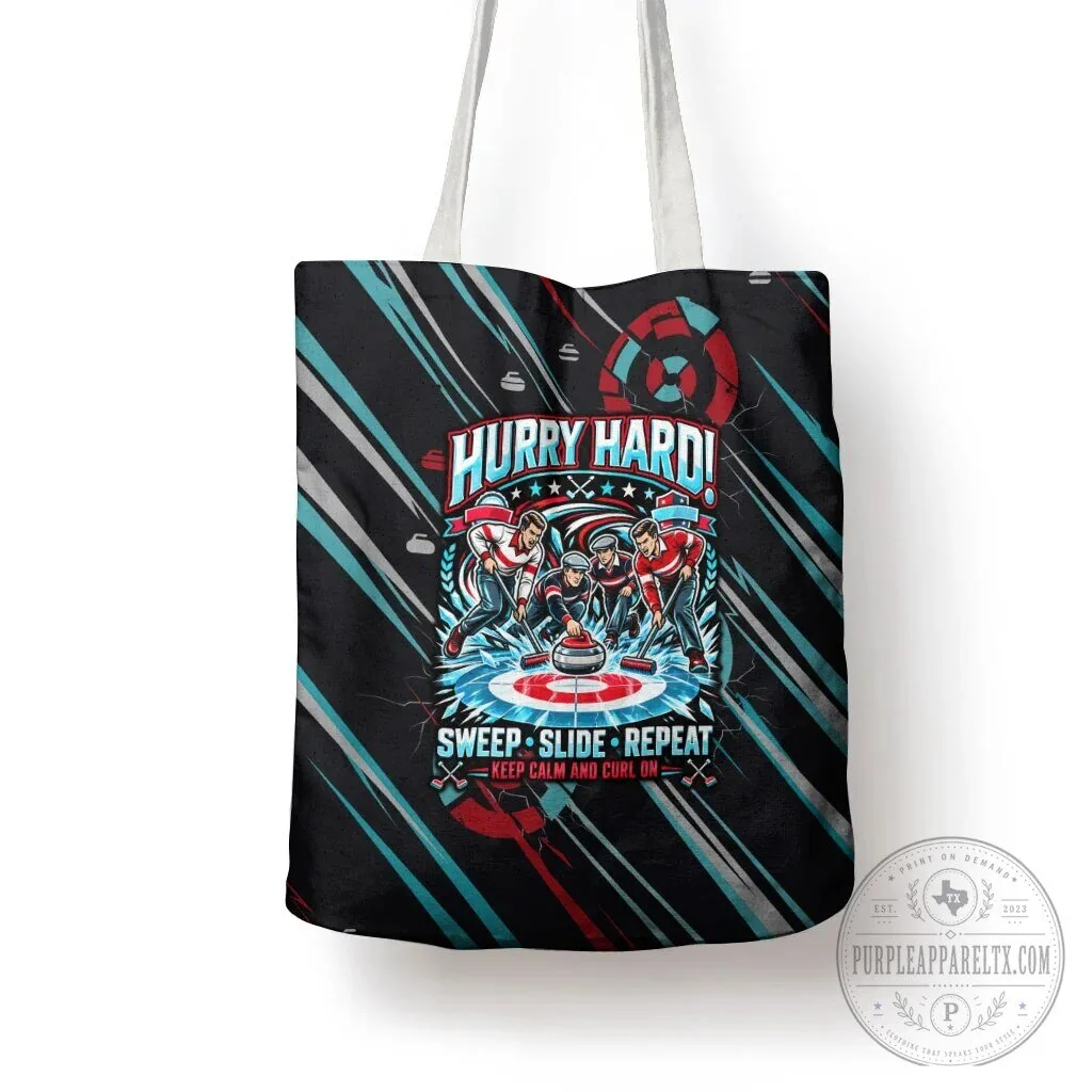 Curling My House My Rules Hurry Hard Sweep Slide Repeat Tote Bag 14 Curling My House My Rules Hurry Hard Sweep Slide Repeat Tote Bag