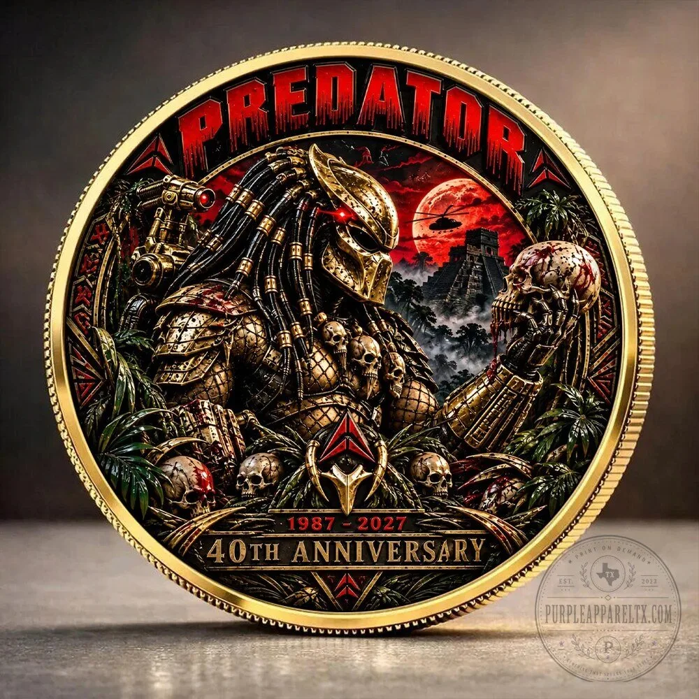 Predator 40th Anniversary 1987-2027 Commemorative Collectible Coin 3 Predator 40th Anniversary 1987-2027 Commemorative Collectible Coin