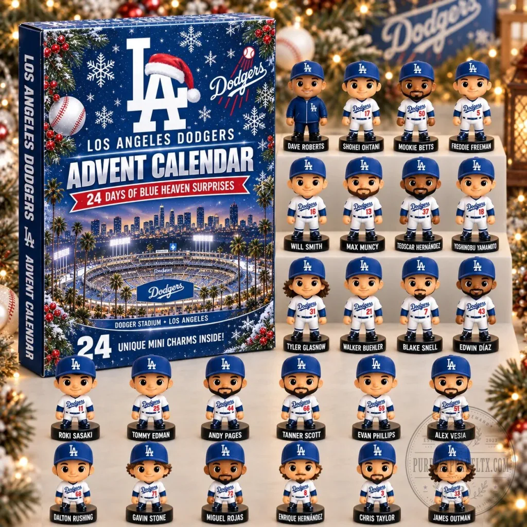 Los Angeles Dodgers 24 Days of Surprises Advent Calendar with Mini Charms Los Angeles Dodgers 24 Days of Surprises Advent Calendar with Mini Charms