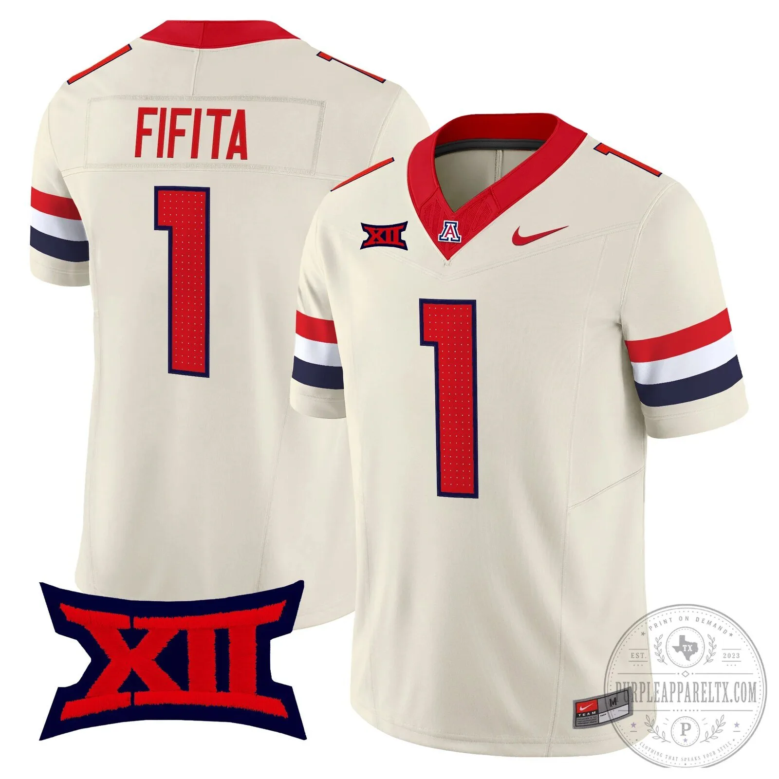 Fifita Arizona Wildcats College Football Game Day Jersey - Number 1