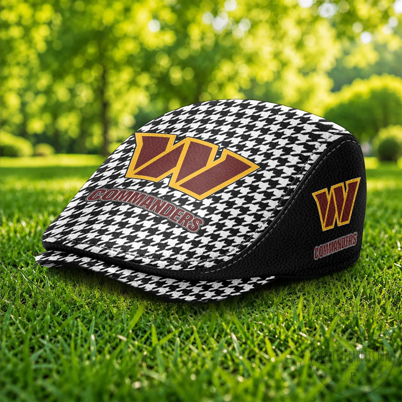 Washington Commanders Houndstooth Pattern Golf Cap Hat for Football Fans