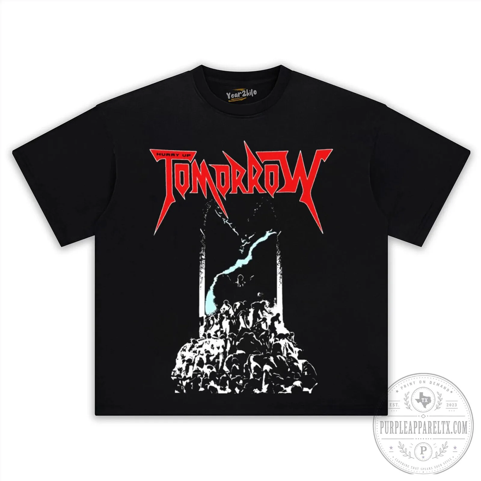 The Weeknd Hurry Up Tomorrow Album Cover Graphic Washed Black T-Shirt 11 The Weeknd Hurry Up Tomorrow Album Cover Graphic Washed Black T-Shirt