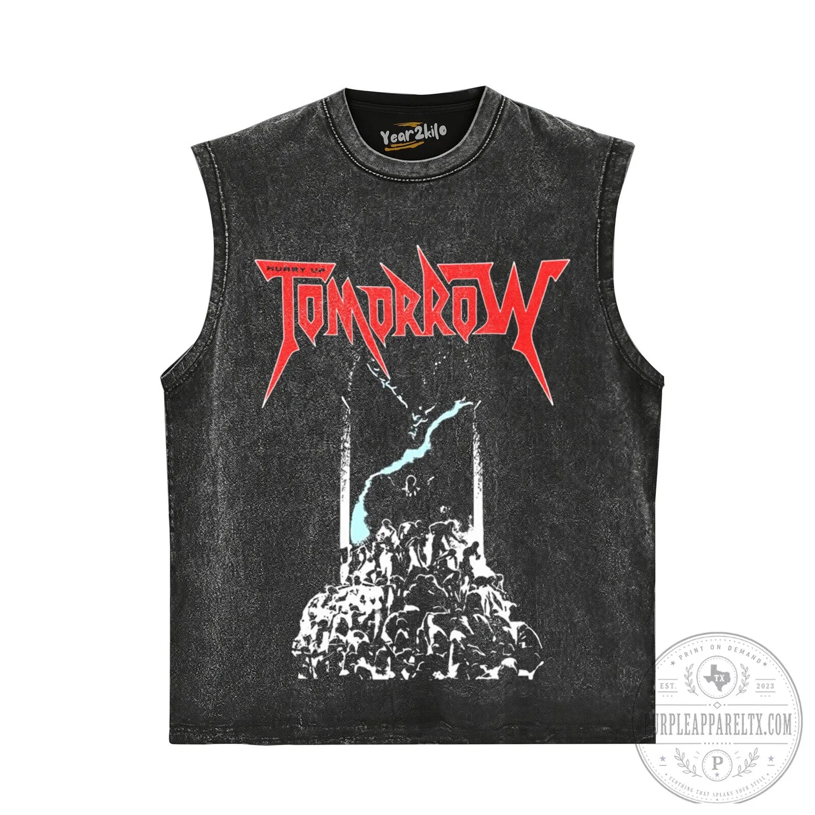 The Weeknd Hurry Up Tomorrow Album Cover Graphic Washed Black T-Shirt 13 The Weeknd Hurry Up Tomorrow Album Cover Graphic Washed Black T-Shirt