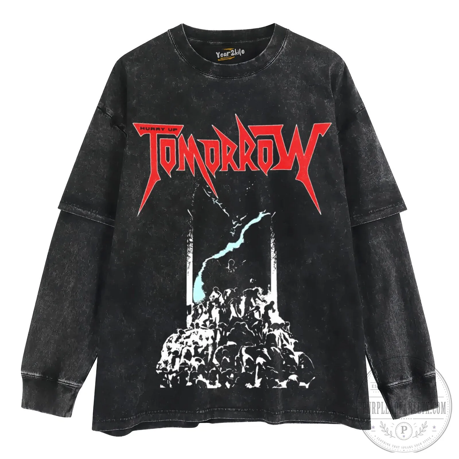 The Weeknd Hurry Up Tomorrow Album Cover Graphic Washed Black T-Shirt 14 The Weeknd Hurry Up Tomorrow Album Cover Graphic Washed Black T-Shirt