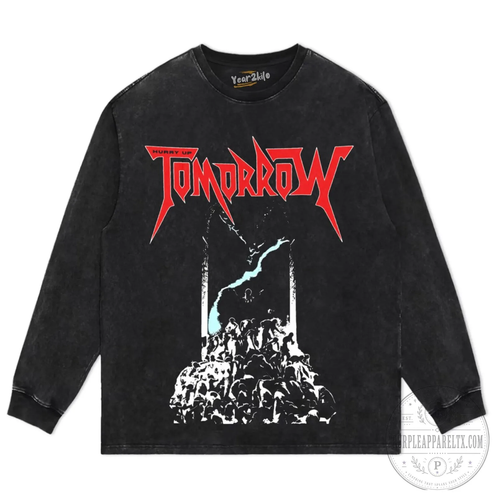 The Weeknd Hurry Up Tomorrow Album Cover Graphic Washed Black T-Shirt 16 The Weeknd Hurry Up Tomorrow Album Cover Graphic Washed Black T-Shirt