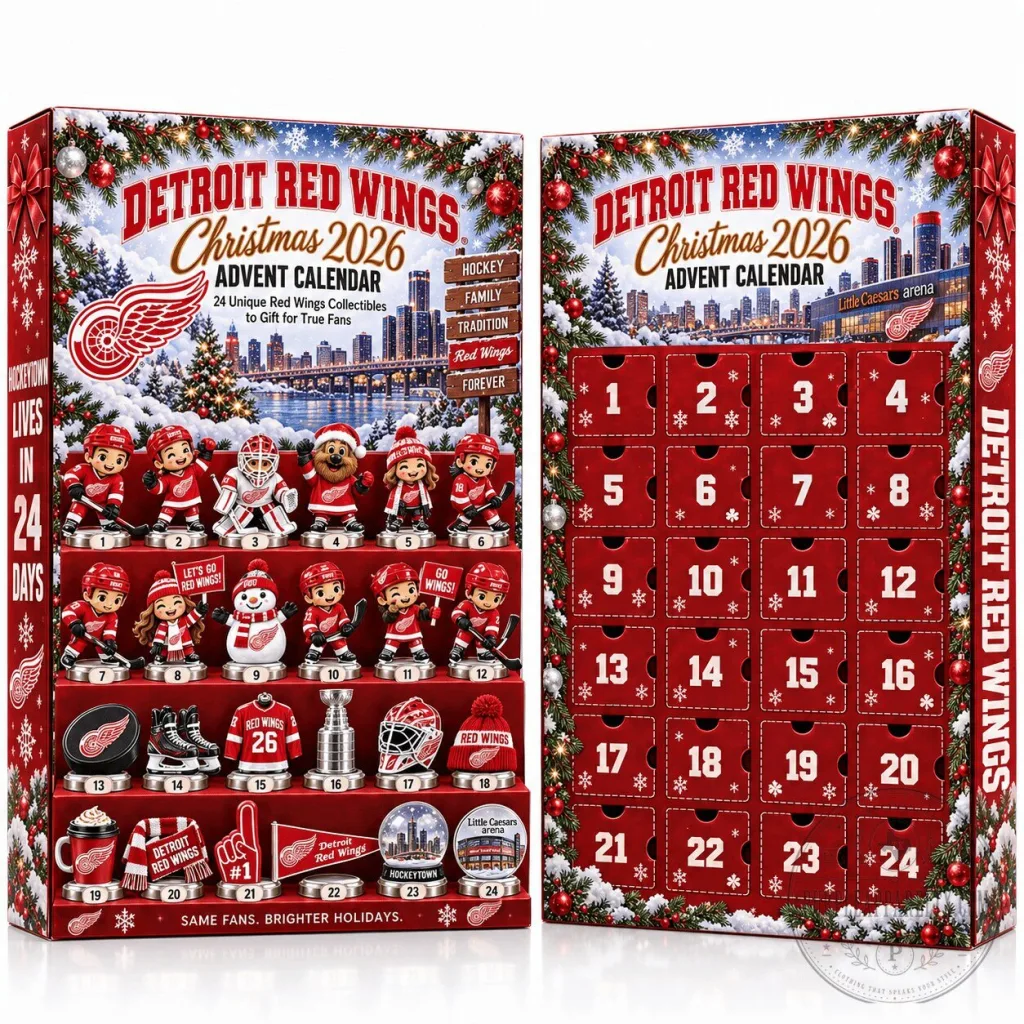 Detroit Red Wings Christmas 2026 Advent Calendar Box with 24 Collectibles Detroit Red Wings Christmas 2026 Advent Calendar Box with 24 Collectibles